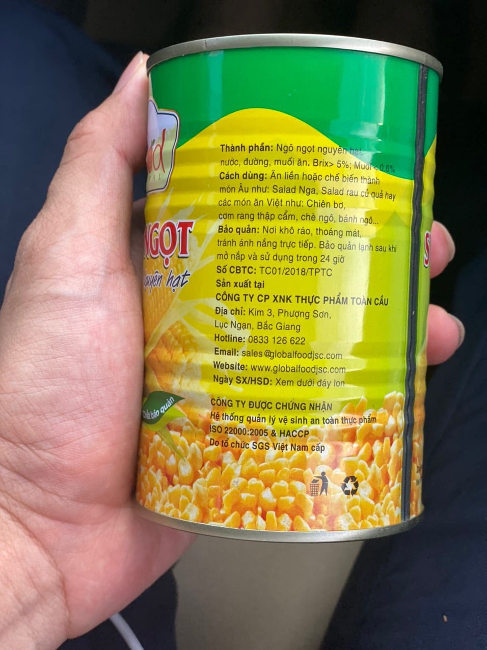 Ngô ngọt Globalfood 5 fully 02 3