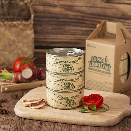 Cá Mòi Viên Sườn Sụn Sốt Cà Xách Carton 3 Lon – 525g - Đột Phá Hương Vị Đến Từng Bữa Ăn 11 Cá Mòi Viên Sườn Sụn Sốt Cà Xách Carton 3 Lon – 525g - Đột Phá Hương Vị Đến Từng Bữa Ăn