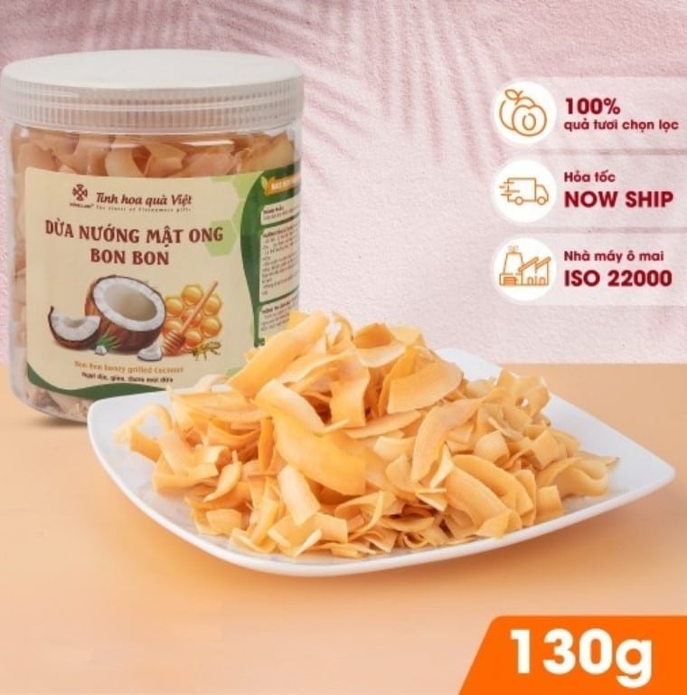 Dừa nướng mật ong Bon Bon 11 Dua nuong mat ong Bon Bon