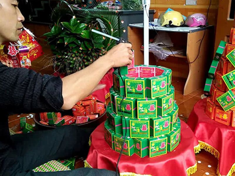 mâm quả bánh cốm