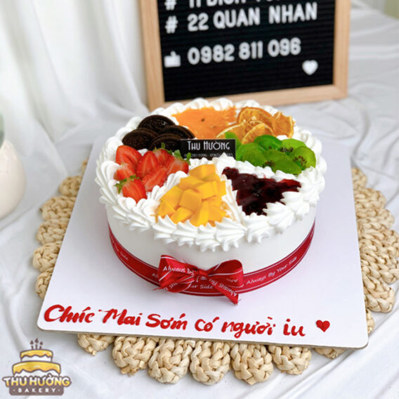 banh sinh nhat trai cay mix vi